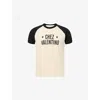 Valentino Sleeve Contrast Graphic Print Crew Neck