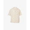 Valentino Cotton Poplin Bowling Shirt With Cherryfic Print