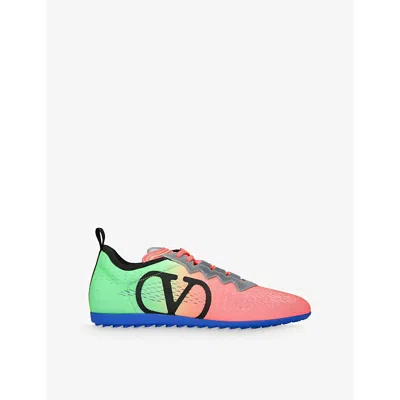 Valentino Garavani "technical Knit Chromathon Sne In Multicolor