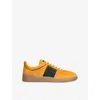 Valentino Light Orange Suede Upvillage Sneakers In Orange