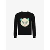 Valentino Garavani Sweater With Le Chat De La Maison Patch In Black