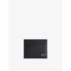 Valentino Vlogo Signature Cardholder In Grained Leather
