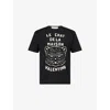 Valentino Garavani T-shirt With Le Chat De La Maison Print In Black