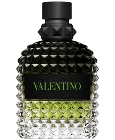 Valentino Mens Uomo Born In Roma Green Stravaganza Eau De Toilette Fragrance Collection In White