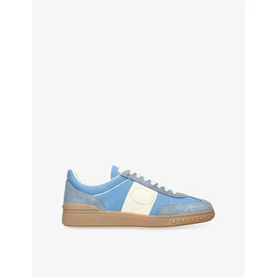 VALENTINO GARAVANI MENS PALE BLUE UPVILLAGE SUEDE TRAINERS EUR 46 / 12 UK