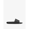 Valentino Garavani Black Sandals With Vlogo Detail On The Front In Tech Fabric Man In Black
