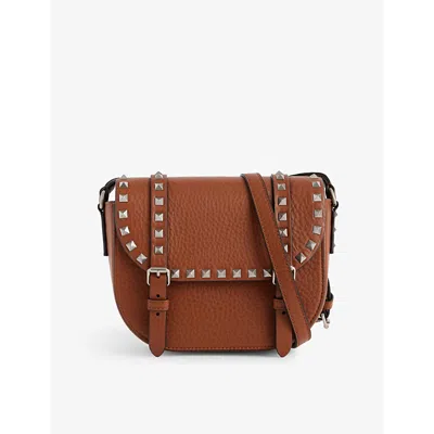 Valentino Garavani Mens Rockstud Small Grained-leather Messenger Bag Selleria