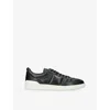 Valentino Black Upvillage Low Top Nappa Leather Sneakers In Blk/white