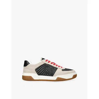 Valentino Garavani Sneakers Contrasting Panels Perforated Detailing Rubber Sole In Multi