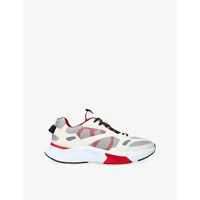Valentino Garavani Mens Demivee Woven Trainers White/oth Eur 42 / 8 Uk In Multi