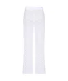 Valentino Mesh Elastic Waist Casual Pants In White