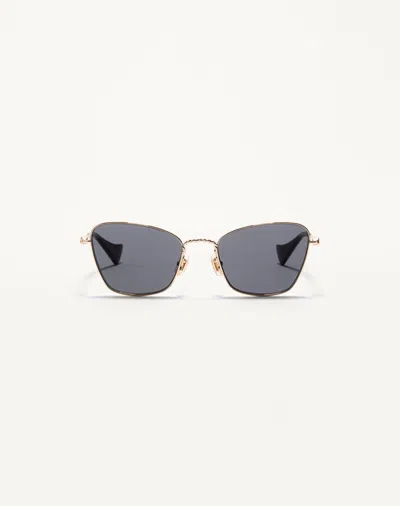 Valentino Garavani Valentino Metal Cat-eye Eyewear Unisex Gold/grey 52