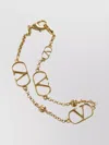 Valentino Metal Chain Link Bracelet