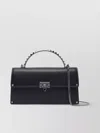 Valentino Metal Chain Shoulder Bag With Studded Accents