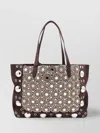 Valentino Metal Circle Handle Tote Bag