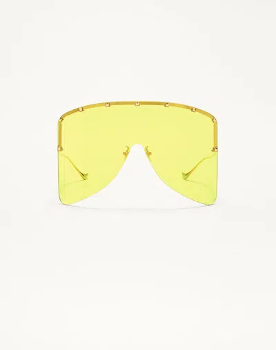 Valentino Garavani Valentino Metal Mask Eyewear Unisex Gold/yellow 99