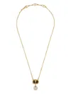 Valentino Ovalette Necklace In Gold