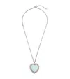 Valentino Crystal-embellished Necklace In Silver