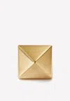 Valentino Gold Single Rockstud Ring In Gold