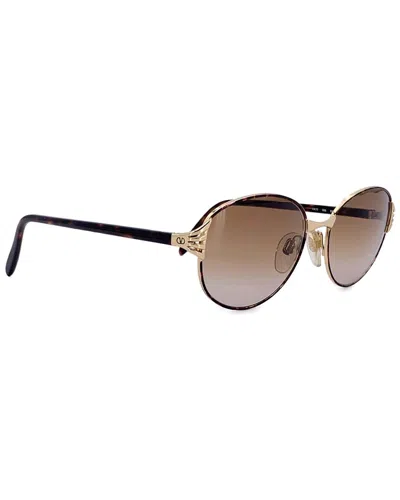 Valentino Metal Sunglasses (authentic Pre-loved) In Brown