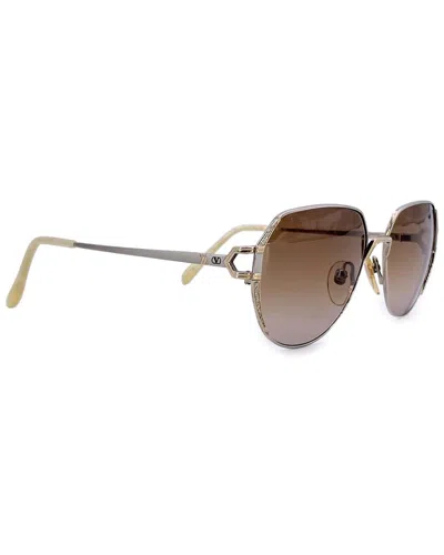 Valentino Metal Sunglasses (authentic Pre-loved) In Brown