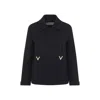 Valentino 'double Crepe Textured Cab In Blue