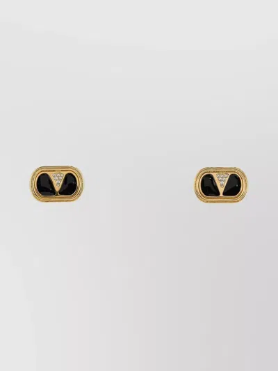 VALENTINO GARAVANI METAL VLOGO SIGNATURE EARRINGS