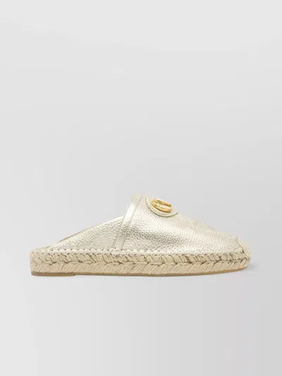 Valentino Garavani Metallic Espadrilles Espadrille Sole In Multi