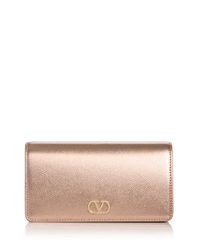 Valentino Garavani Metallic Leather Mini Bag In Neutral
