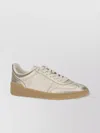 Valentino Village High-top Sneakers With Unique Leather Imperfections In Silver