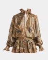 Valentino Patterned Lurex Blouse