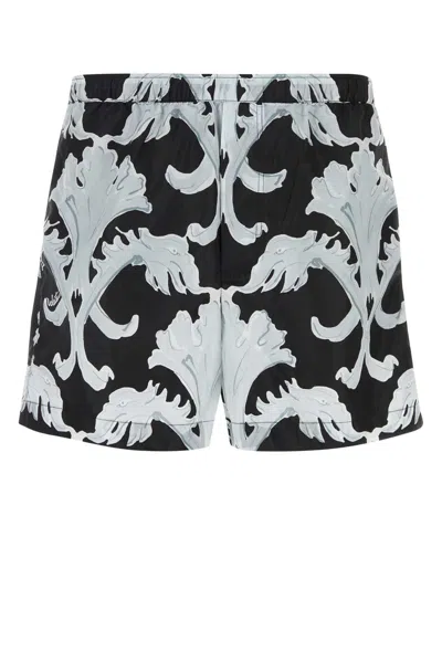 VALENTINO METAMORPHOS WALL-PRINT SWIM SHORTS