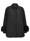Valentino Micro Faille Jacket In Black