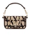 Valentino Micro Loco Shoulder Bag In Nude