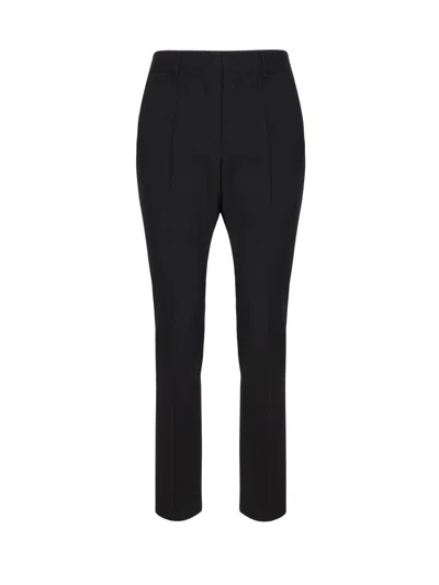 Valentino Mid-rise Tailored Trousers In Black