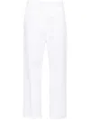 Valentino Mid-rise Tailored Trousers In White