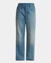 Valentino Mid-rise Wide-leg Denim Jeans In Blue