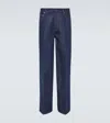 Valentino Denim Trousers With Maison Tailoring Label In Blue