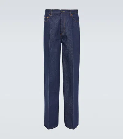 Valentino Denim Trousers With Maison Tailoring Label
