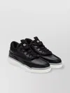 Valentino Garavani Mid Top Round Toe Rubber Sole Sneakers In Black