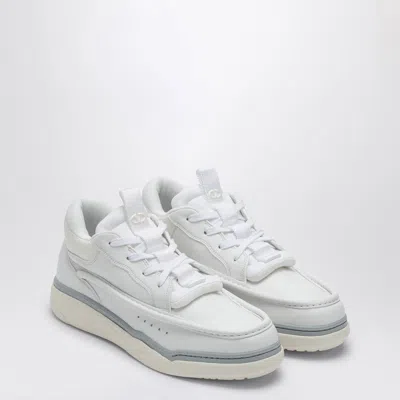 VALENTINO GARAVANI MID-TOP RUNBOOT WHITE SNEAKERS