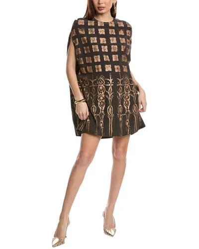 Valentino Midi Dress In Black