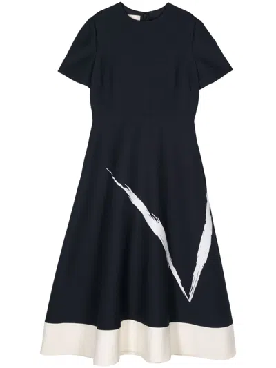 Valentino Midi Dress In Blue