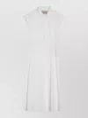 Valentino Broderie Anglaise-trimmed Cotton-poplin Midi Dress