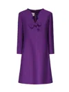 Valentino Crepe Couture Scalloped Minidress