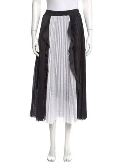 Pre-owned Valentino Midi Length Skirt In Black