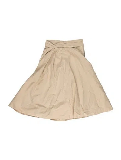 Pre-owned Valentino Midi Length Skirt In Neutral