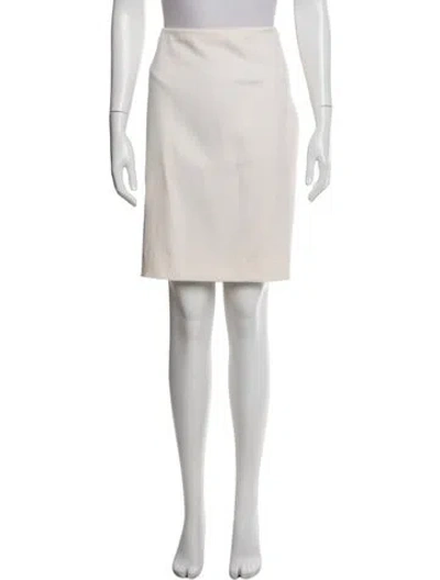 Pre-owned Valentino Midi Length Skirt In Neutral
