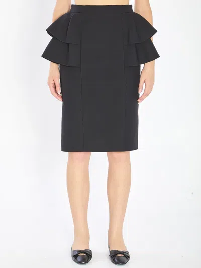 VALENTINO MIDI SKIRT IN COUTURE CREPE
