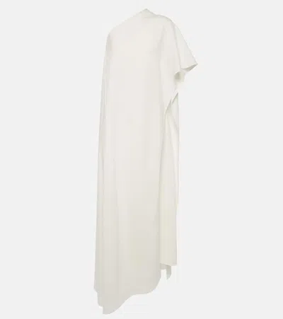 Valentino Garavani Womens Avorio Asymmetric-neck Draped Silk Maxi Dress